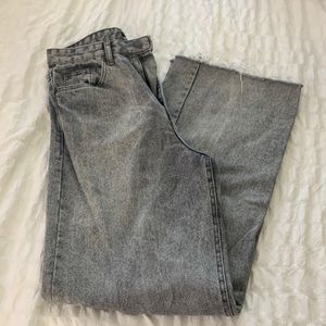 Nasty Gal High Rise Wide Leg Organic Cotton Denim